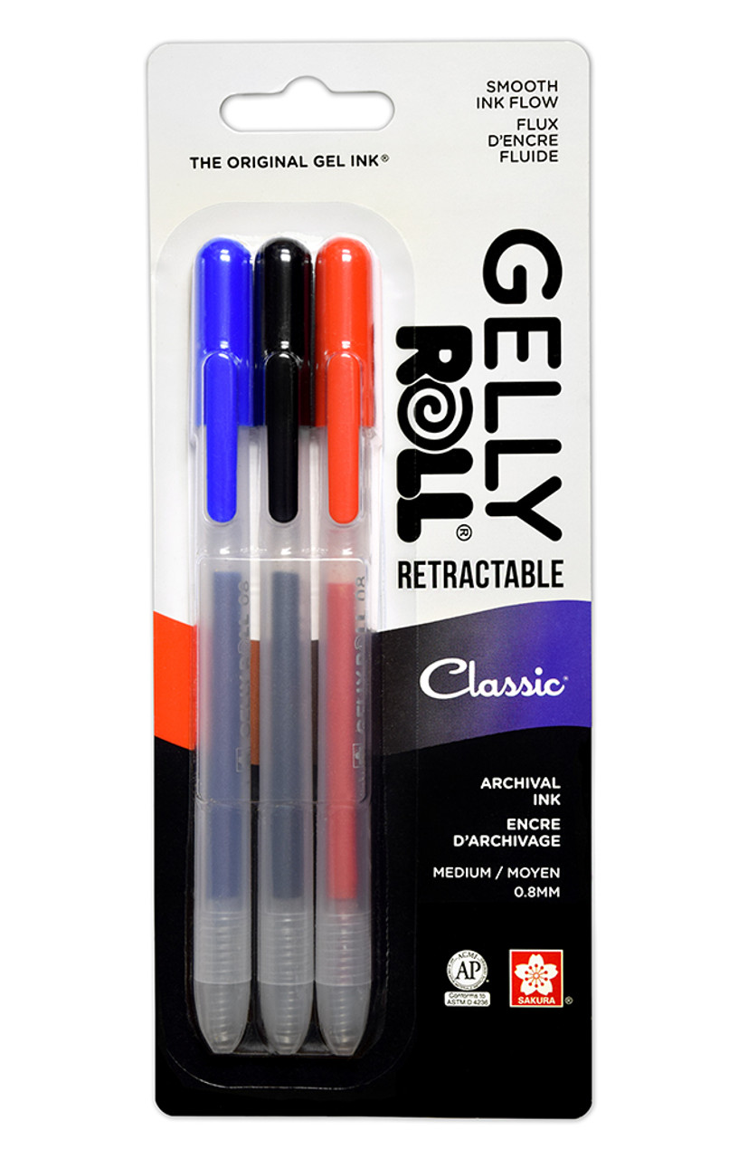 Gelly Roll Retractable Gel Pens- 08 Medium Tip