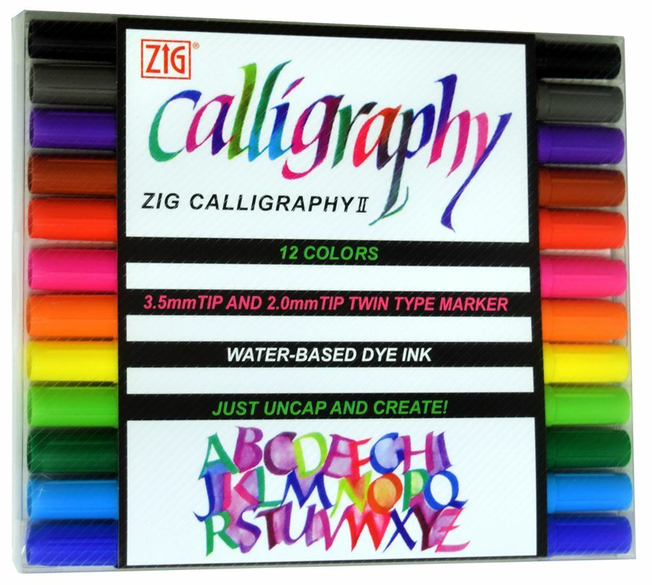 Zig Calligraphy II Dye Markers