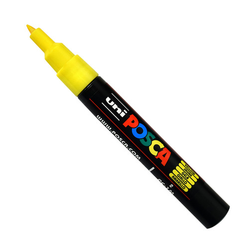 PoscART POSCA PC-8K (PC8K8F) Fluoro Colours In A Set Of 8 Chisel Tip Shaped Paint  Marker Pens