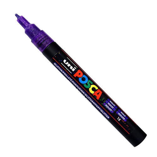 Uni Posca Marker PC-3ML Fine Point Glitter Paint Pen