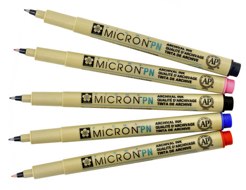 Sakura Pigma Micron Set of 6 Assorted Size Black Pens - Artist & Craftsman  Supply