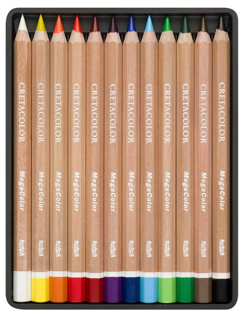CRETACOLOR The X-Sketch - Set Matite Da Disegno Con Mina Extra Spessa 5,5 Mm, Colori Pigmentati, Impermeabili, Made In Austria, Confezione Da 1