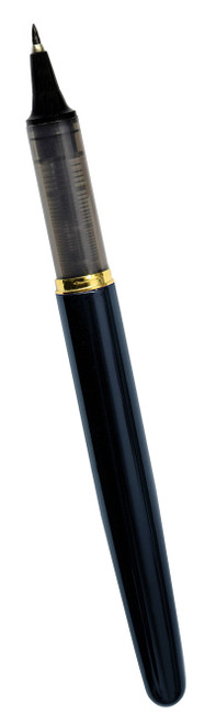 Kuretake Tegami Lettering Pen with Extra Fine Brush Tip and Refillable Blue Body