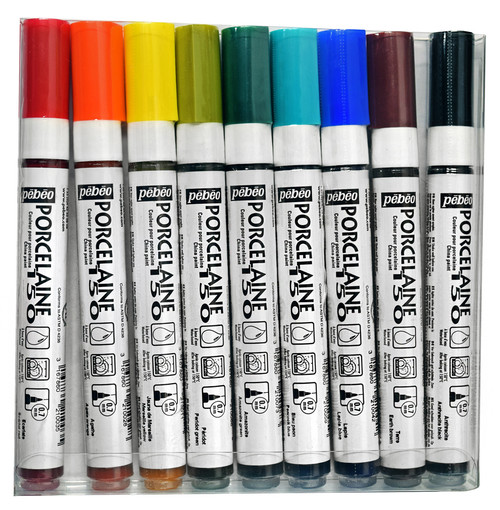 Pebeo Porcelaine 150 Fine Tip markers for glass
