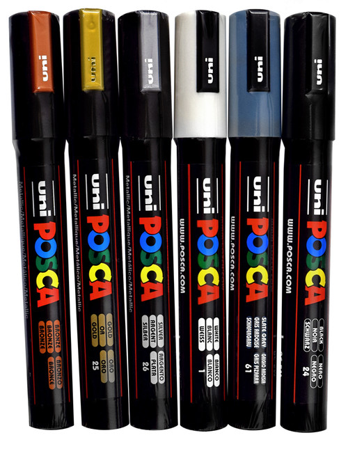 Uni Posca PC-17K Shadowing Set of 4 Paint Pens