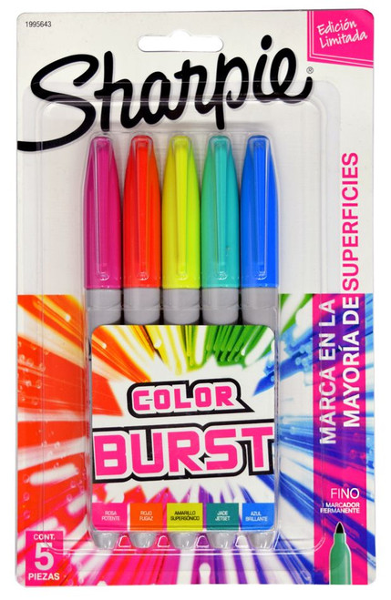 Sharpie Fine Tip Color Burst Set of 5