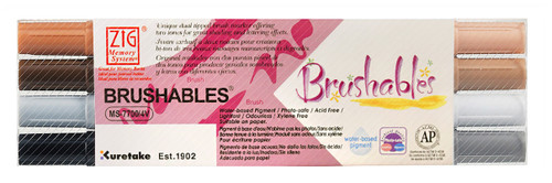 Zig Brushables Pastel Set of 6 | Marker Supply
