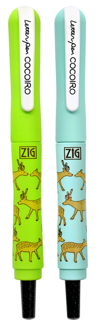Zig Cocoiro Extra Fine Brush Pen with Deer Adventure Design and Refillable Body