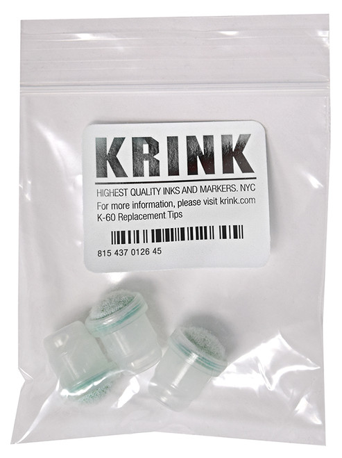 KRINK replacement round tip 3 pack for K-60 and K-63 dauber paint markers