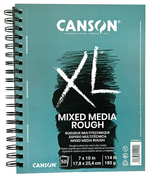 Canson Mixed Media XL Rough sketchbook art paper pad sheets