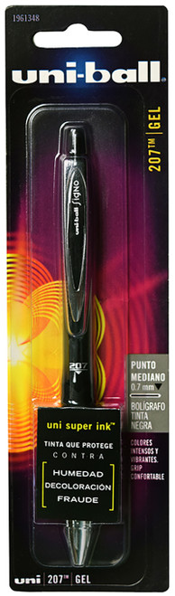 uni-ball Signo 207 Retractable Gel Pen- black ink- .7mm Medium Tip
