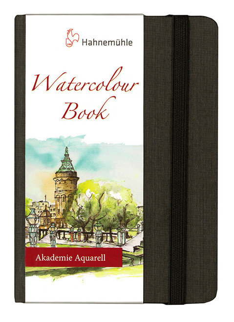 Hahnemuhle Watercolor Journal Hardcover Artist Book, medium A5 portrait size, 60 pages of cold press paper for painting