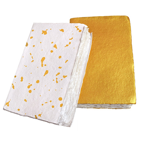 Lamali Liasse flexible soft cover handmade blank books with rough edge cotton rag paper, Made in India