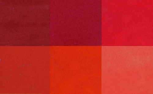 ZIG Clean Color Real Brush Marker Set of 6 Red Colors bristle tip watercolor ink coloring and lettering pens