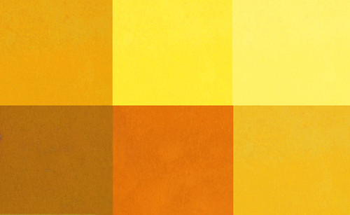 ZIG Clean Color Real Brush Marker Set of 6 Yellow color bristle tip pens for watercolor art and lettering