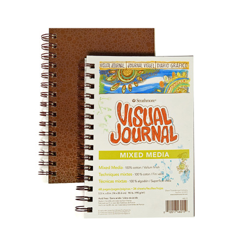 Strathmore Visual Journal Mixed Media paper pad, spiralbound, 5x8