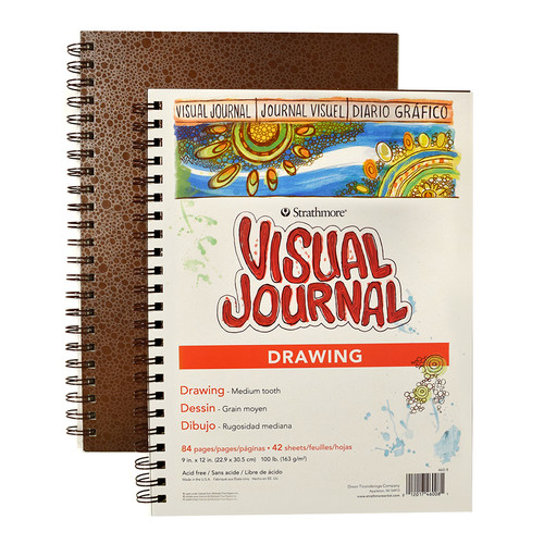 Strathmore Visual Journal drawing paper pad, spiralbound, 9x12