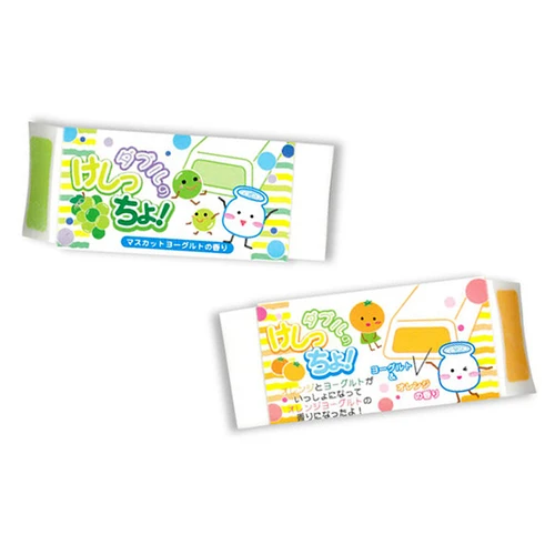 SEED colorful fruit and yogurt scented PVC erasers
