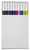 Uni Emott Ever Fine Color Liner Set of 10 - #3 Jewel Colors