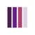Zig Memory System MS3400 Calligraphy dual tip lettering marker set of 4 purple violet color shades