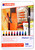 edding 1300 color pen markers with medium 2mm rounded bullet fiber tip, set of 10 in metal tin