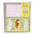 Midori mini letter set, cute japanese stationery pack with rabbit stickers, green envelopes and lined bunny paper sheets