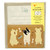 Midori mini letter set, cute japanese stationery pack with dog stickers, brown envelopes and lined puppy / bone paper sheets