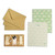 Midori mini letter set, cute japanese stationery pack with dog stickers, brown envelopes and lined puppy / bone paper sheets