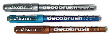 Karin DecoBrush Metallic Marker 8510 Black