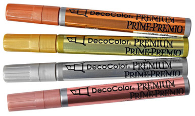 PRE-ORDER Decocolor Premium Chisel Tip Pen Gold, Silver, Rose Gold