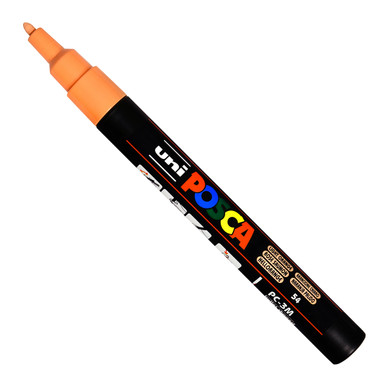 UNI-POSCA - M PC3M N - Marcatore a tempera posca uni-ball punta tonda  0,9-1,3 mm nero - Confezione risparmio da 2 PZ - 4902778915776