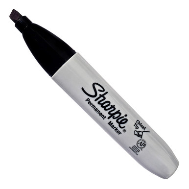Sharpie® Metallic Chisel Tip Permanent Marker, Medium Chisel Tip, Silver,  Dozen