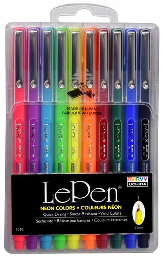 Le Pen 6 Piece Set Neon – Omoi Life Goods