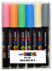 Posca Paint Marker Broad PC-8K Set of 6, Shadowing Colors