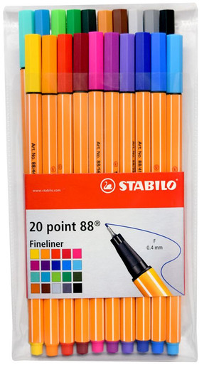 STABILO Point 88 Multicolor Pack of 30