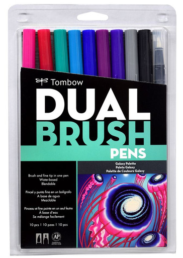 12 Sakura Black Gelly Roll Pens, 5 Tombow Markers, 7 Prismacolor Color  Pencils