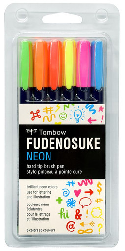 Tombow Fudenosuke Brush Pen - 10 Color Set - Japanese Kawaii Pen Shop -  Cutsy World