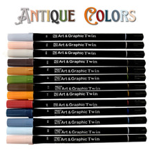 画材 Tet Amazon.com : Kuretake ZIG ART & GRAPHIC TWIN DEEP 12V (Japan