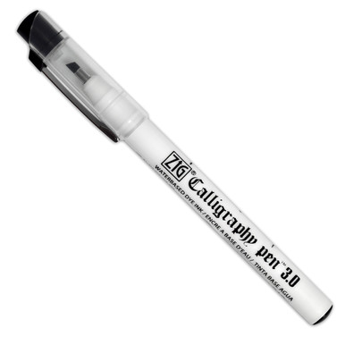 Zig Calligraphy Pen 3 Pack- Oblique, Black (PC100/3B)