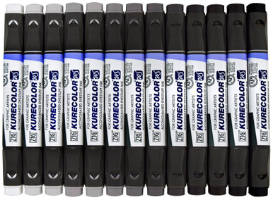 Touch Twin Brush Marker 12-set Cool Grey