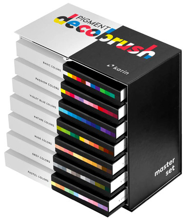 Karin Pigment DecoBrush 12 Color Pastel Marker Set