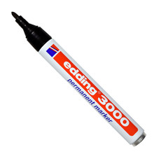 Marker Base Water Edding 1200 Black Tip Fine 05 - 0 1/32in Permanent Only  Paper 