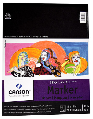 Pro Art Drawing Paper Marker Pad 9x 12 50pc