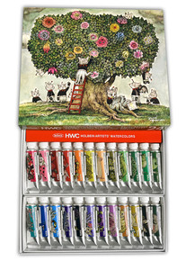 Gansai Tambi Watercolors- Set of 100 in Wooden Box