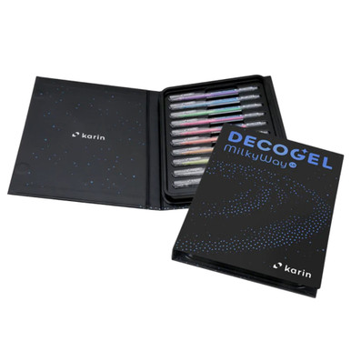 karin Deco Gel MilkyWay Fluorescent Gel Pen Set of 10 | Marker Supply