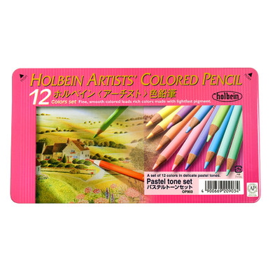 Holbein Artists' Colored Pencil Pastel Tone Set of 12