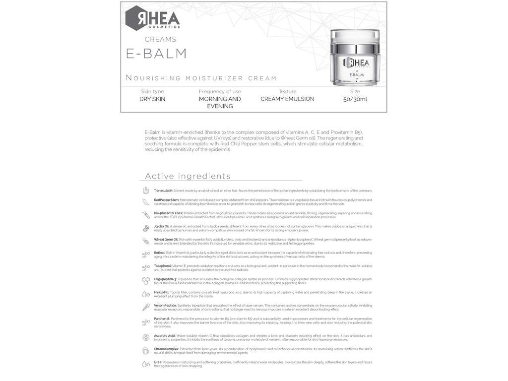 E-Balm - Nourishing-Moisturiser Face Cream | RHEA Canada