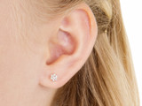 Crystal Daisy Stud Earrings - 5mm