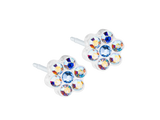 Rainbow/Alexandrite Daisy Stud Earrings - 5mm