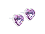 Heart Light Amethyst - Medical Plastic - 6mm